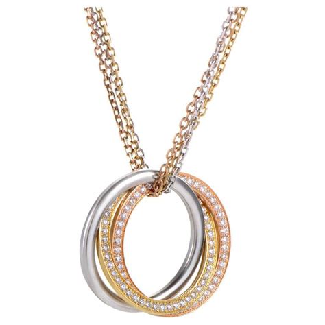 cartier trinity necklace replica|cartier trinity necklace with diamonds.